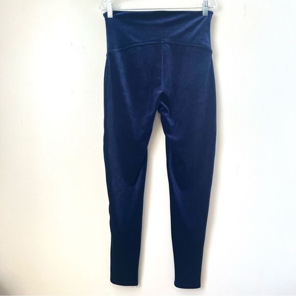 SPANX Tummy Control Lapis Night Blue Velvet Career Casual Leggings Pants SZ 1X - Picture 4 of 15